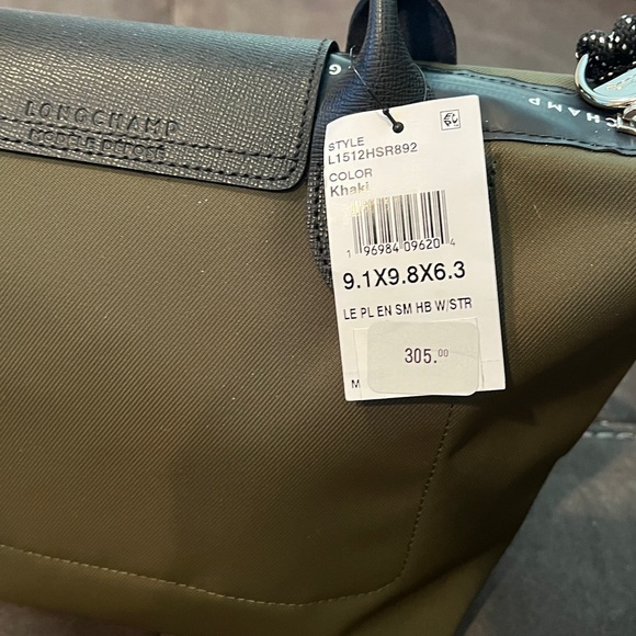 Longchamp Black and Khaki Handbag - Picture 7 of 9